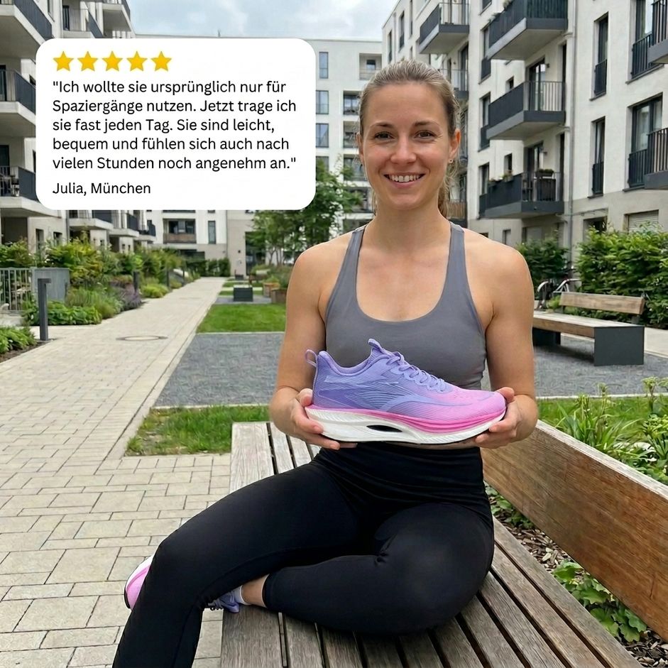 Leichter Laufschuh mit weicher Dämpfung