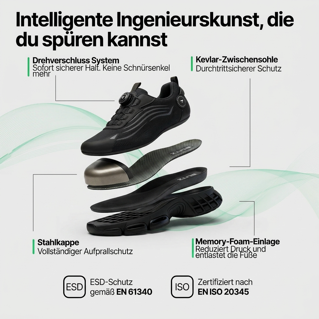 Sicherheitsschuh mit Schnellverschluss für Damen