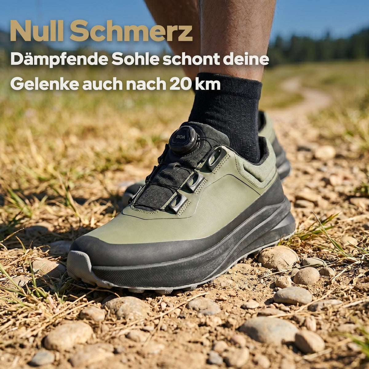 Wanderschuh für lange Strecken