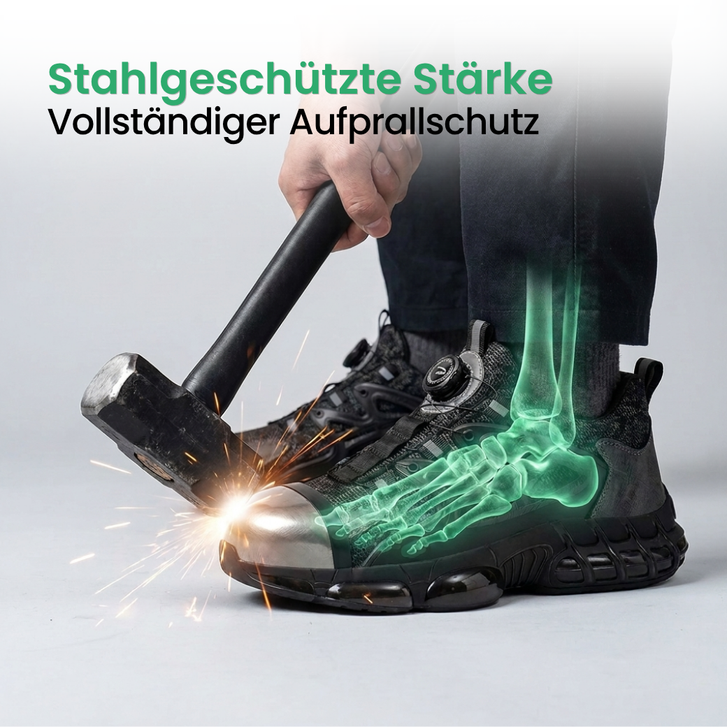 Robuster Sicherheitsschuh mit Drehverschluss