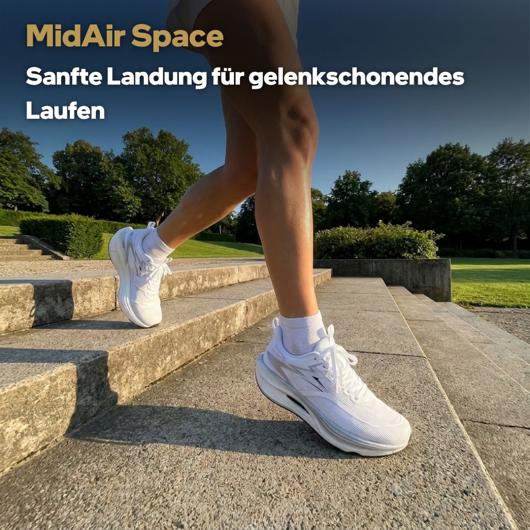 Leichter Laufschuh mit weicher Dämpfung