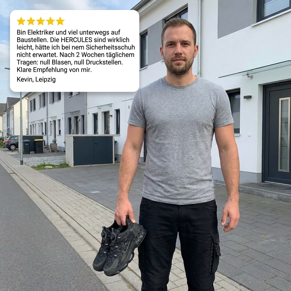 Robuster Sicherheitsschuh mit Drehverschluss