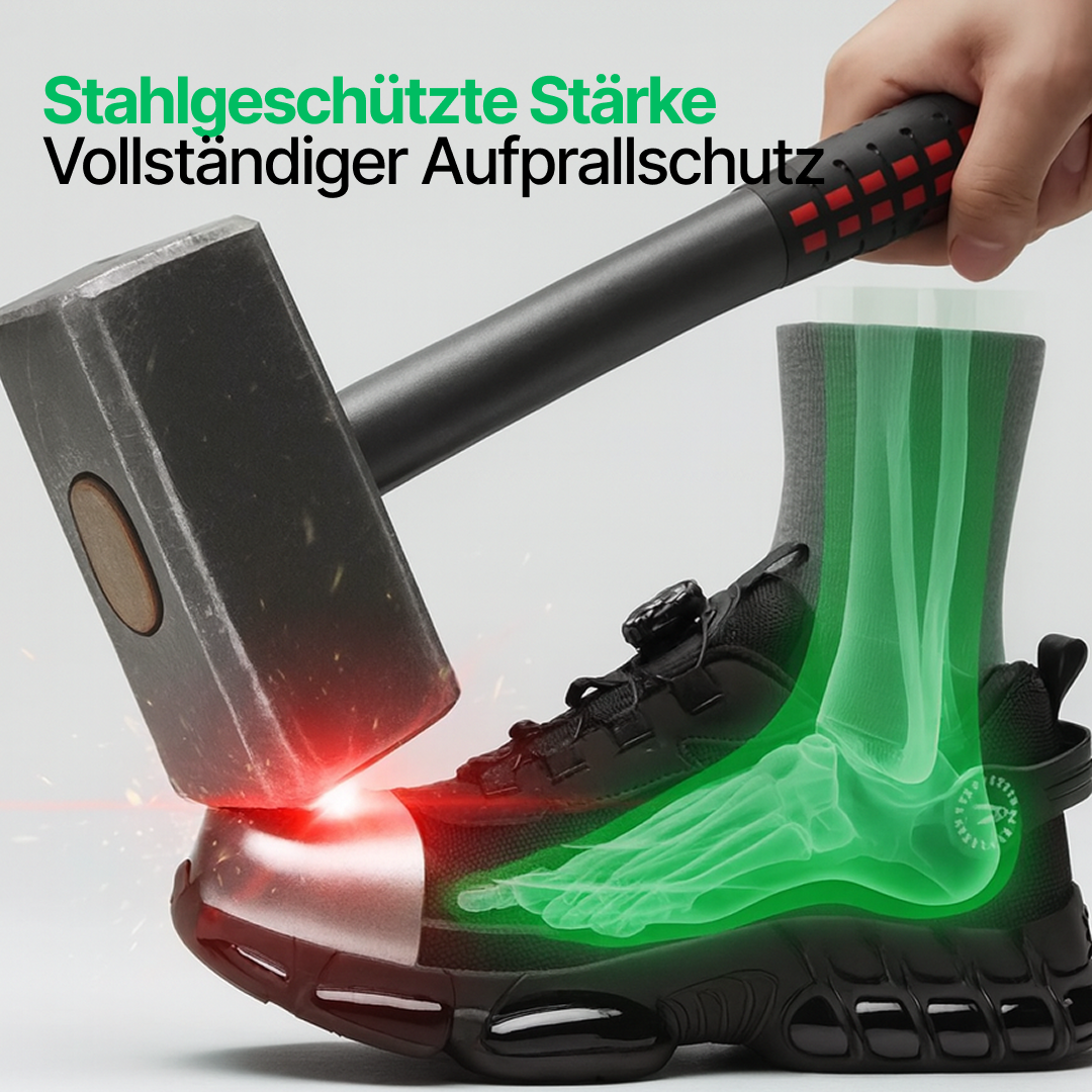 Sicherheitsschuh mit Schnellverschluss-System